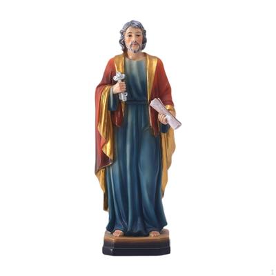 Statua Scultura Vecchi Uomini Decorazione Cattolica Decorazione Interna Artigiani Falegnami Casa Resina