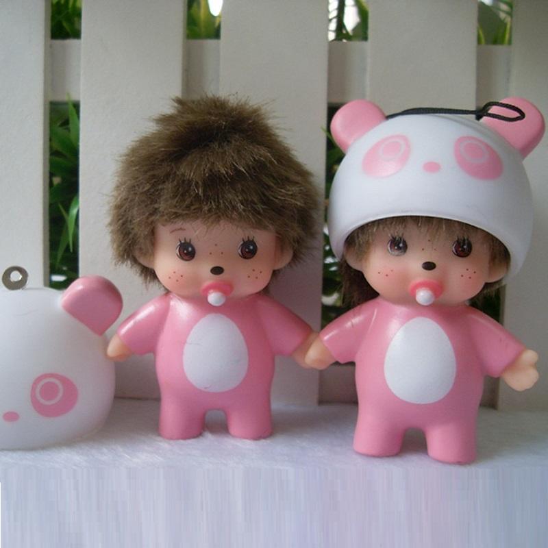 Monchhichi Kitty Keychains Sanrio Hello Kitty Pouch Charm Adorable Cartoon Keychain Phone Chain girls' Birth Date Present Monchichi Decor