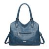 Large Capacity Soft Leather Minimalist Casual Tote Bag for Ladies