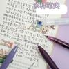4pcs Vintage Color Gradient Pens Set, Quick Dry Gel Ink Pen and Fluorescent Highlighter Marker Drawing Paint Office School A6458