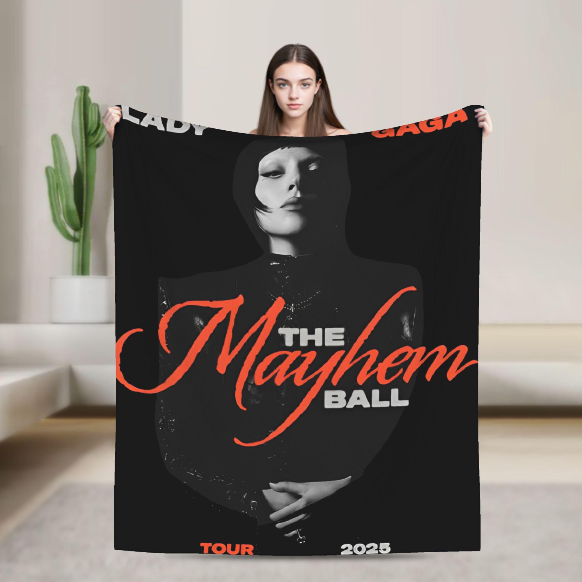 

Lady Gaga The Mayhem Ball Tour 2025 Fashion Blanket Super Soft Cozy Throw Fashion Blankets for Couch Multi-size Bedspreads 100x150cm