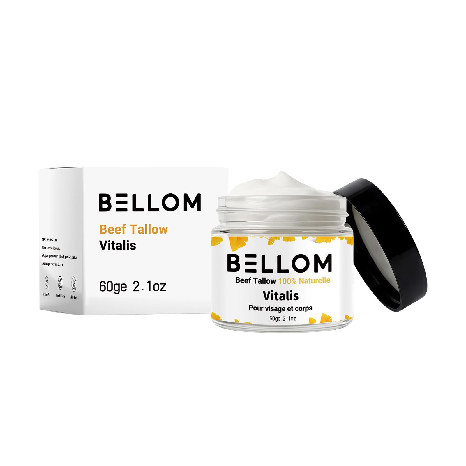 Beef Fat Facial Cream: Gentle, Refreshing, Moisturizing, Brightening Daily Care.