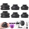 Universal 6pcs Rubber Ball Joint Dust Boot Suspension Steering Boot Cover Tie Rod Linkage