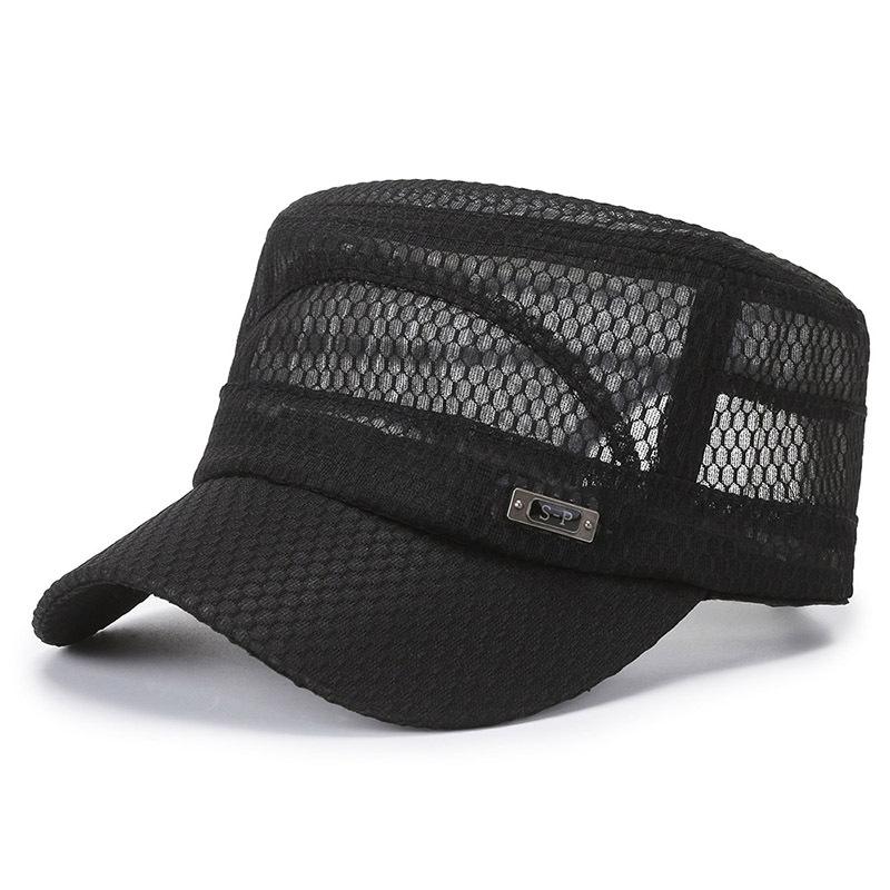 Summer Flat Top Hat Breathable Full Mesh Beach Hat Sun Hat Fishing Hat Outdoor Casual Hat Fashion Sun Hat