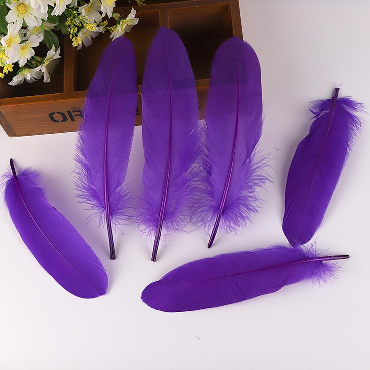 50Pcsdiy Goose Feather Hard Big Floating Feathers Wedding Children Handmade Decorative Materials Dream Catcher Feathers
