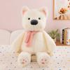 West White Highland Terrier With Scarf Plush Toy Stuffed Animal Doll Kids Gift
