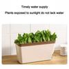 Rectangular Flower Pot Double Layer Self Watering Plant Pot Durable Vegetable Planting Pot