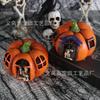 Hot-selling Resin Pumpkin Lamp Secret Room Haunted House Decoration Haunted Festival Shopping Mall Desktop Atmosphere Skull Headlamp