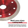 105*10*20 Diamond X-mesh Corrugated Saw Blade Ceramic Tile Marble Angle Grinder Tool Accessory Quartz Stone Cutting Blade