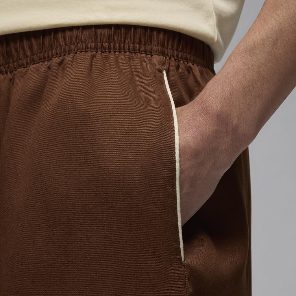 Jordan Solid Color Mid Waist Drawstring Casual Shorts Men Shorts Brown HM5042-259