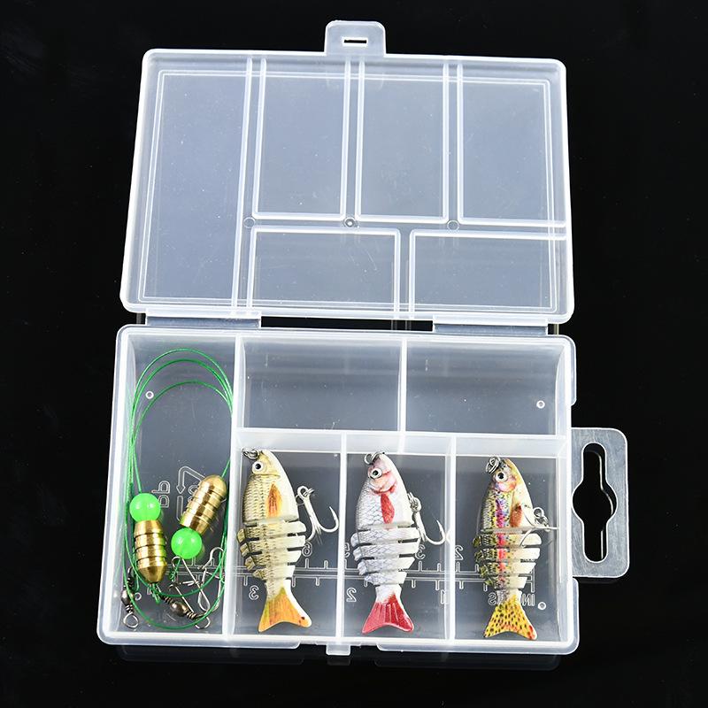 Mini 6-Section Multi-Jointed Fishing Lure, 5cm/2.5g, Simulated ABS Plastic Bait