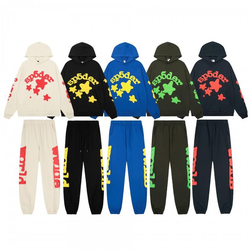 Mens Spider Web Graphic Hoodie High Street Loose Fit Long Sleeve Pullover Teens