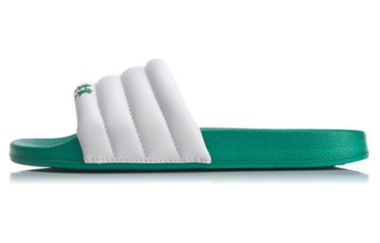 Li Ning Quiet Abrasion Resistant Quiet Abrasion Resistant Slide Slippers Men s White Green ABTQ005-4 41