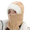 Multifunktionale Wintermütze Gehörschutz Winddicht Pullovermütze Für Wandern Camping Radfahren Outdoor-Aktivität Schlauchschal Mütze Khaki