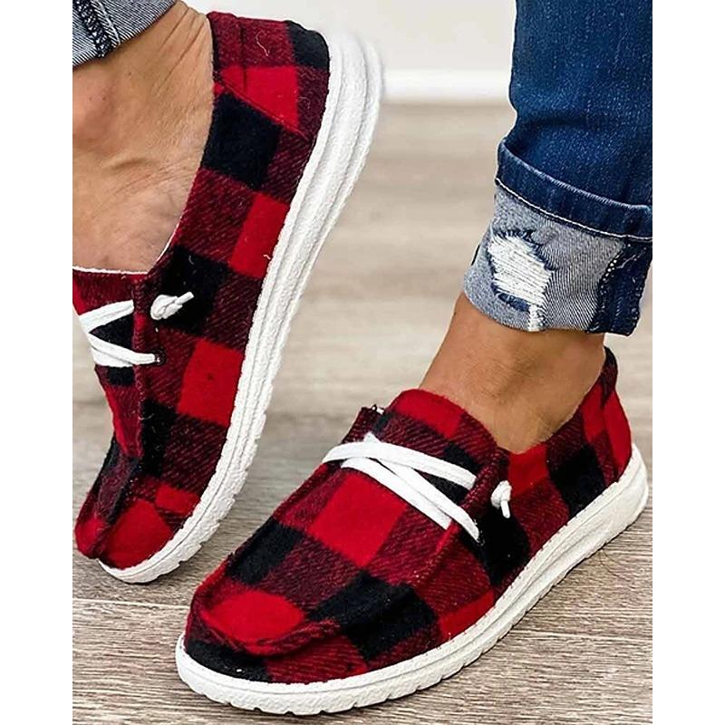 Einzelschuh-Damen-Freizeitschuhe aus Stoff mit Leopardenmuster, leichte Ganzjahres-Damenschuhe, Schnür-Loafer mit flachem Boden, Ein-Fuß-Lazy-Schuhe