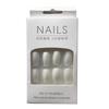 24Pc in Full Size Wearing Nails Solid Color Short Finished Nail Stickers Comfortable Convenient To Wear Detachable Hand Products