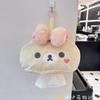 Adorable Rilakkuma Plush Tissue Box Soft Fluffy Hanging Bear Tissue Holder Cute Portable Tissue Dispenser Car Home Office Decor
