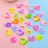 20Pcs New Cute Resin Crab, Lobster, Fish Ocean Series Flat Back Parts Embellishments For Hair Bows Accessories
