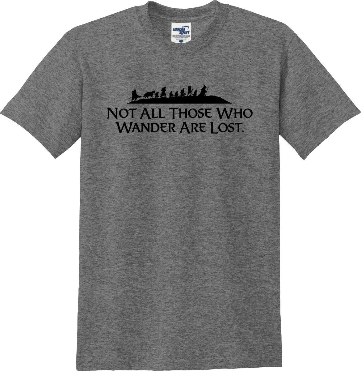 Not All Those Who Wander Are Lost Silhouettes Unisex T shirt (S-5X) 4XL