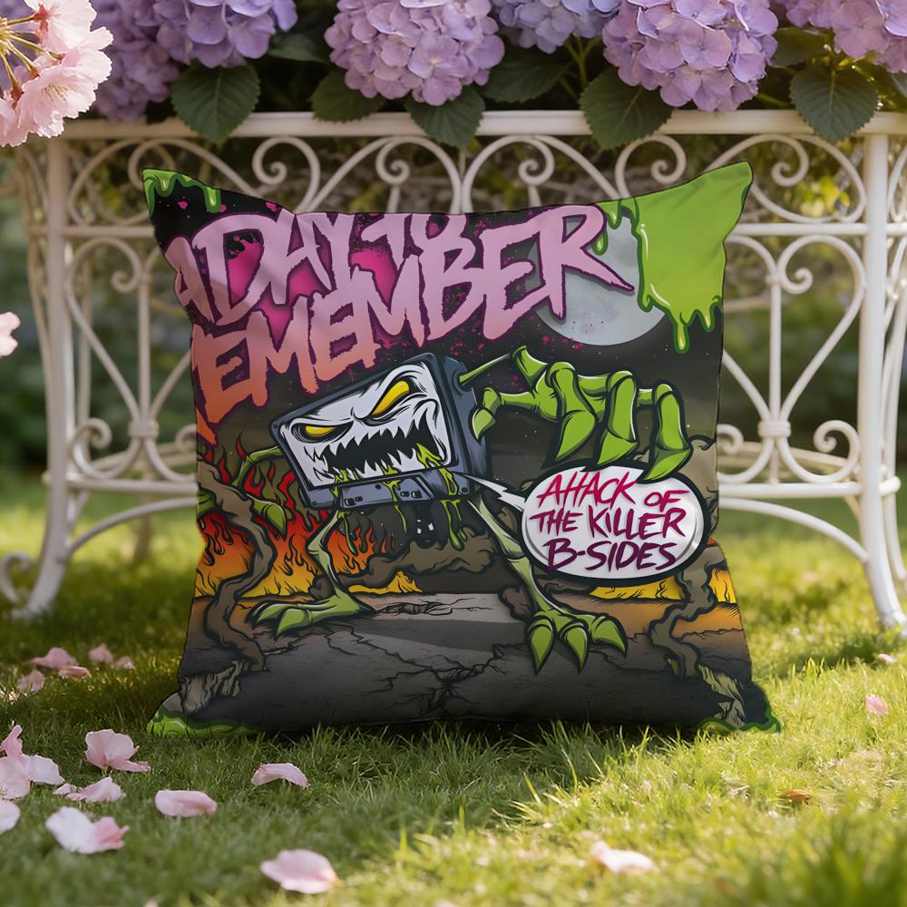 A Day to R-Remember Band Cushion Cover Home & Car Dual-Scene Pillow Cover: Reversible for Premium Comfort