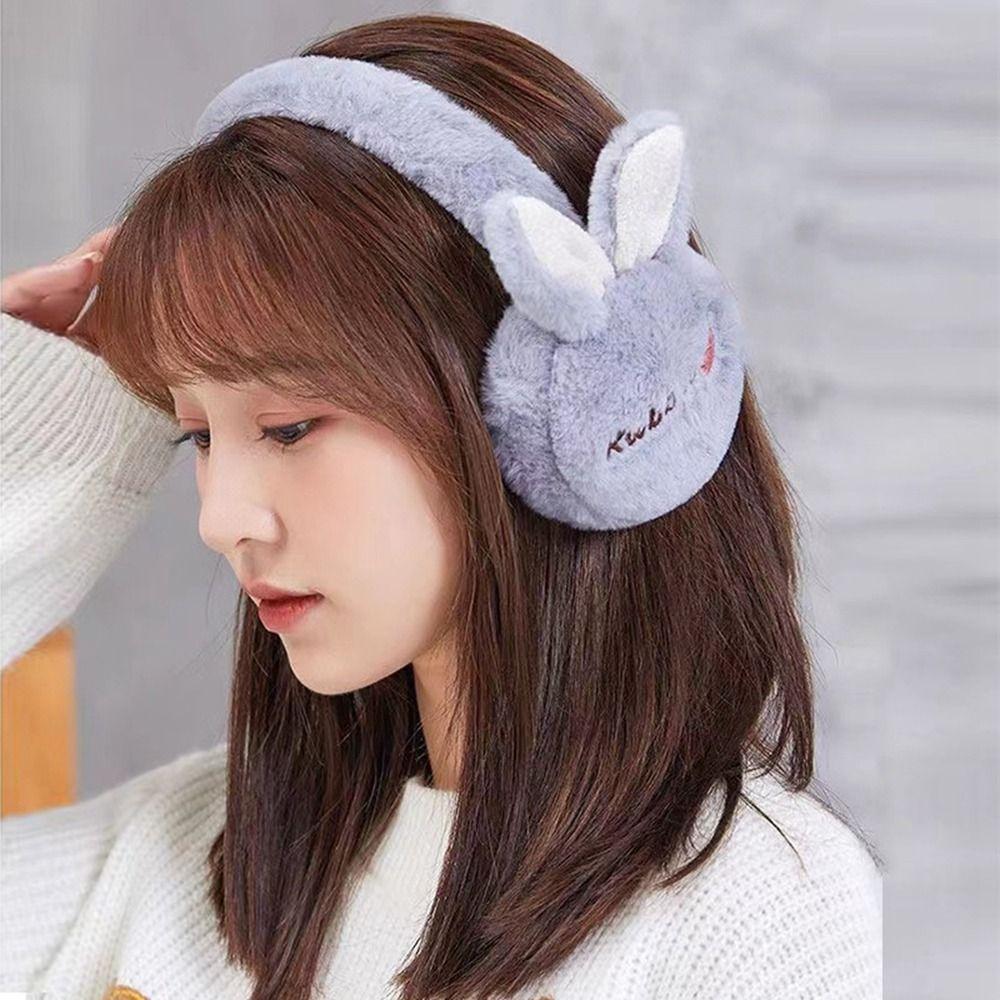 Rabbit Ear Cartoon Doll Earcap Women Earmuffs Children Ear Cover Winter Ear Cover Plush Earmuffs