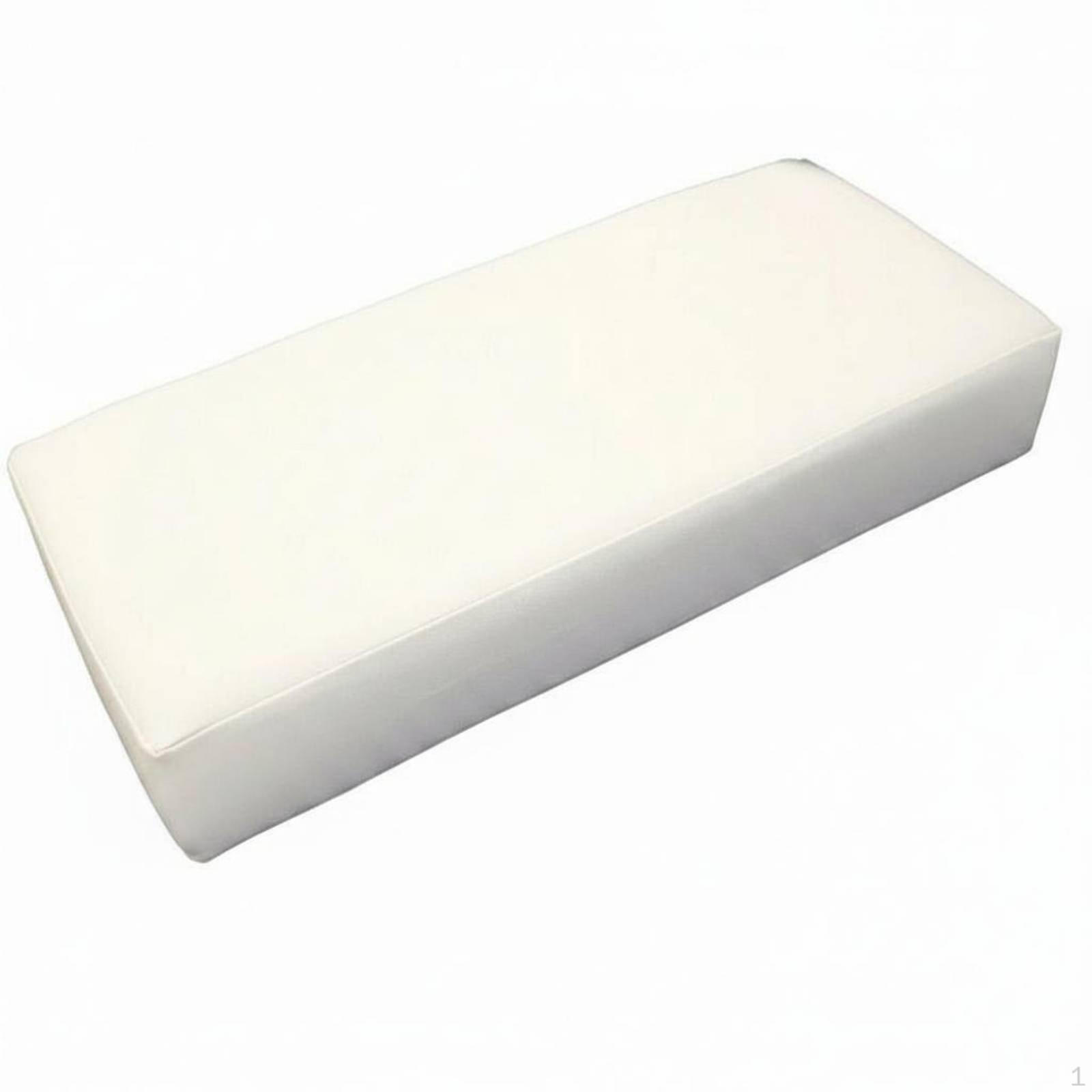 Waterproof Leather Neck Pillow Easy to Clean Ergonomic Beauty Bed Headrest Breathable Cream