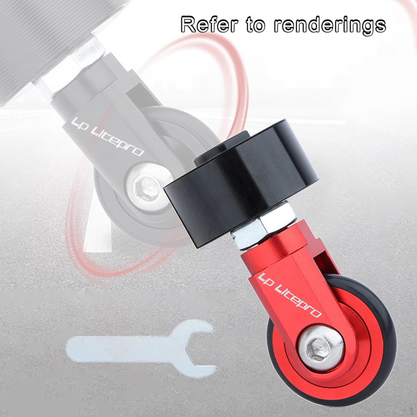 

Folding Bike Embedded Alloy 33.9mm Seatpost Saddle Tube Casters Wheels Roller Mounted Bicycle Seat