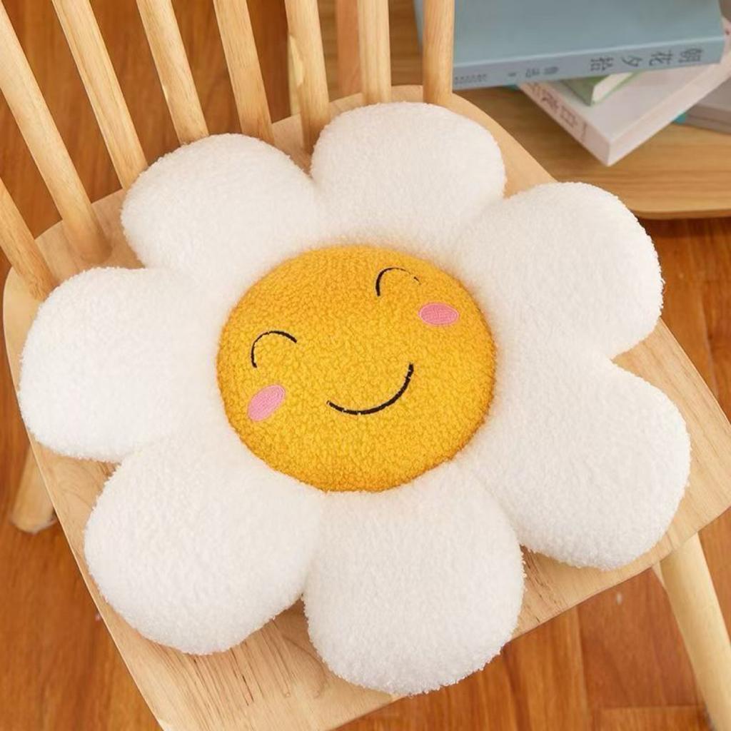 40CM Sunflower Cartoon Cushion Plush Toy Cute Flower Chair Cushion Sleeping Pillow Doll Festive Gift Child Birthday Gift