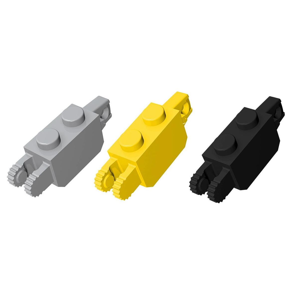 

50pcs Building Blocks Technicalalalal 1x2 bricks with hinges on both sides Compatible Assembles Particles Parts 30386 50pcs