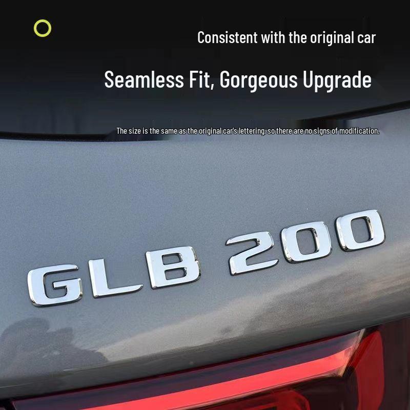 Compatible Mercedes GLB220/GLB200/GLB35 AMG 4MATIC Rear Tail Badge Emblem Sticker