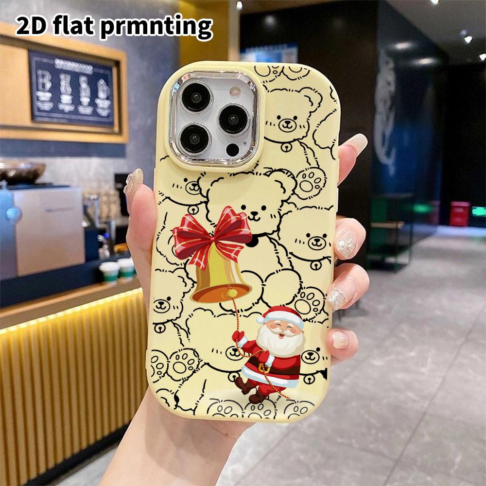 Phone Case: 2D Flat Design Suitable for iPhone 18 17 16 15 14 13 Pro Protective Case, Couple Style, Christmas Vibe, Christmas and Halloween Gift