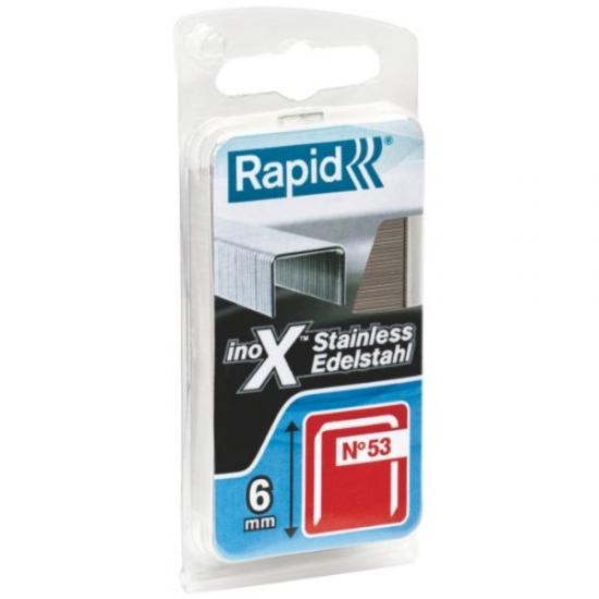 Rapid 606//18mm Galvanised Narrow Crown Staples BOX-3600