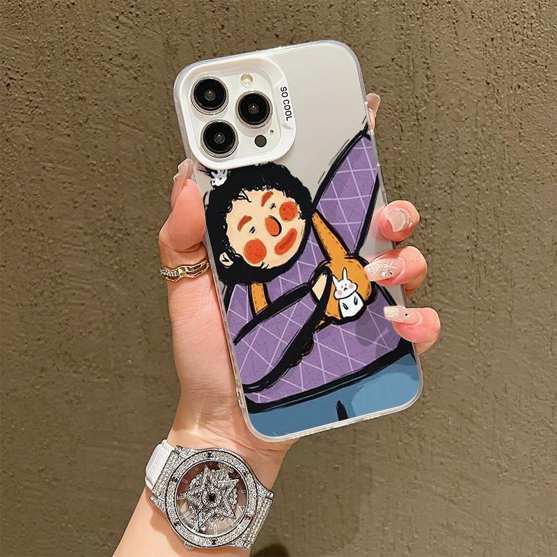 

Silicone Case For Xiaomi Redmi Note 9S 7 8 9 Pro iPhone 17 16 14 13 11 Samsung A06 A16 A26 A36 A56 Cover DIY Painted Cartoon Shockproof Phone Bumper Infinix Hot 30