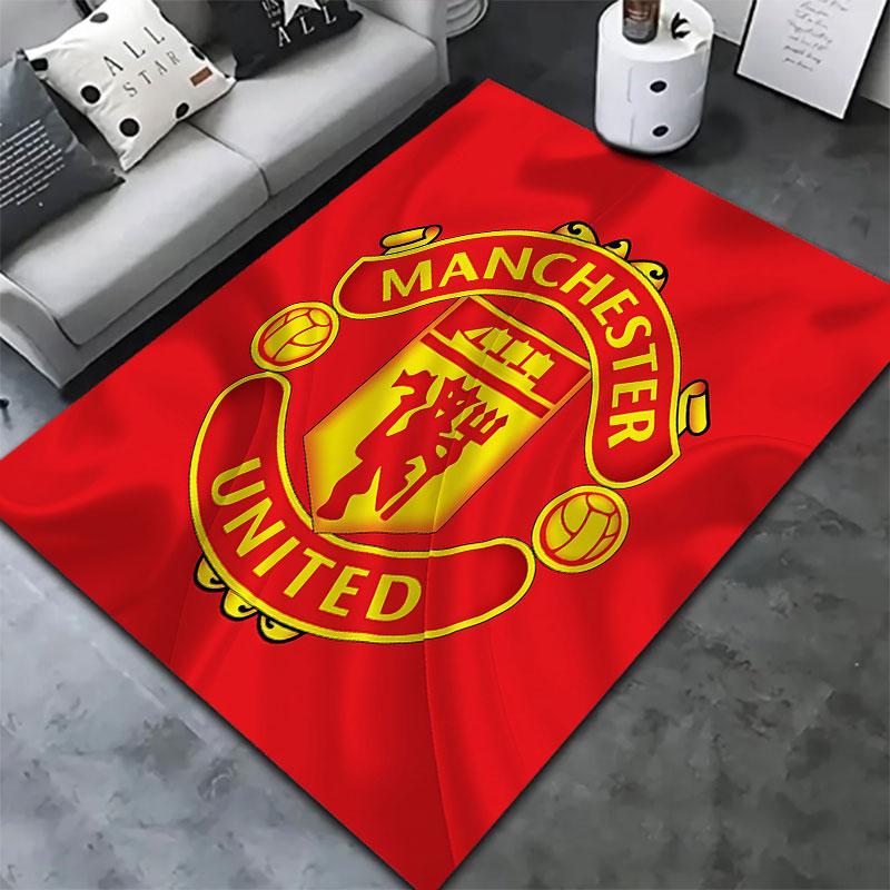 Manchester United F Carpet Rug for Living Room Bedroom Home Sofa Decoration,Kids play Non-slip Floor Mat