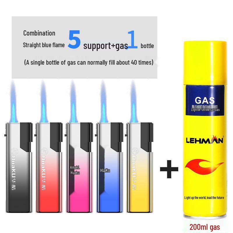 50 Durable Metal Windproof Lighters - Double Layer, Thickened, Inflatable, with Printed Lettering