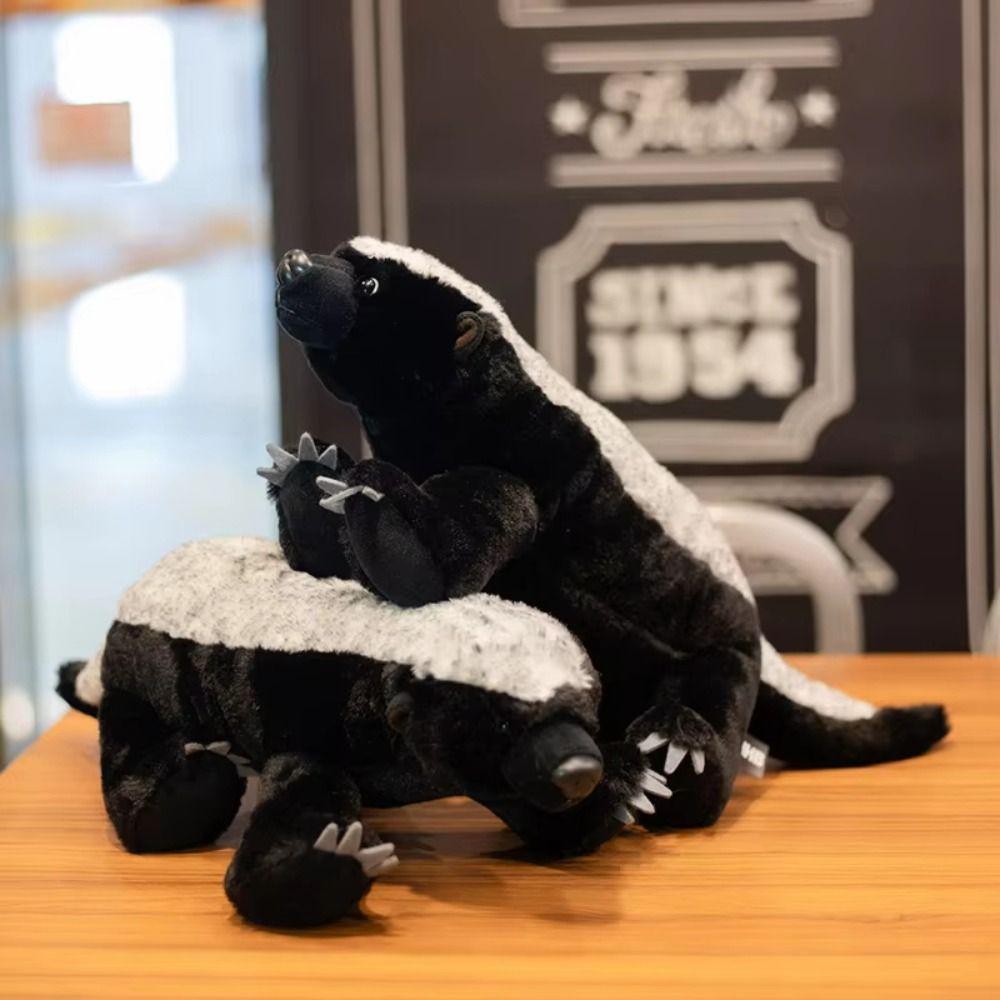 Stuffed Doll Badger Honey Toy Wild Animal Simulation Badger Badger Mongoose Plush Boys Girls