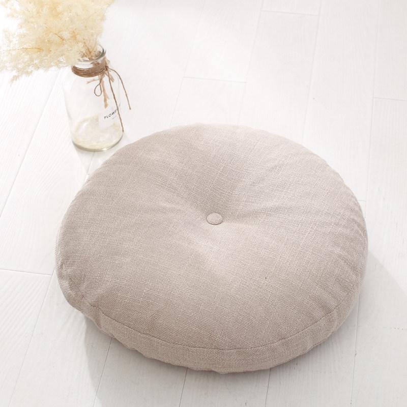 Washable Japanese-Style Thick Linen Tatami Floor Cushion for Living Room
