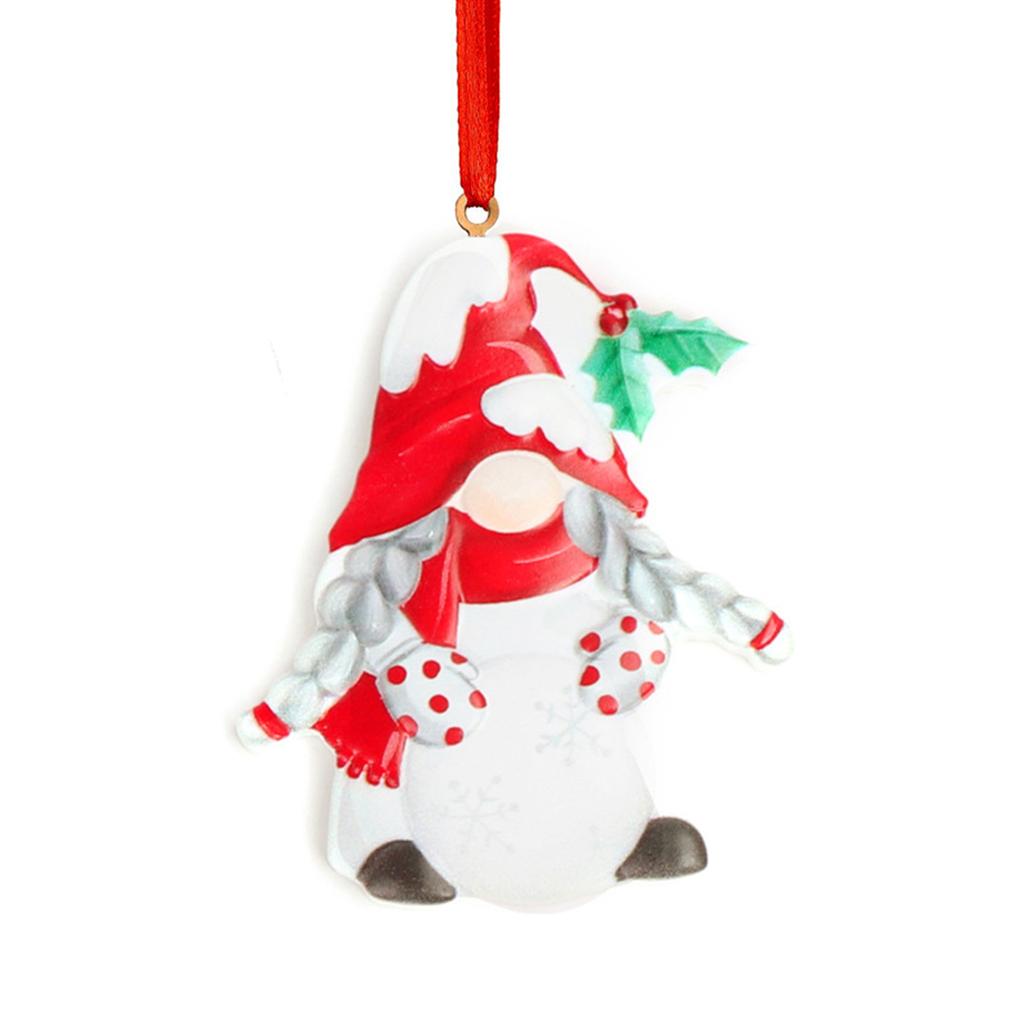 Christmas Resin Funny Pendant Hanging Gift Holiday Party Front Door