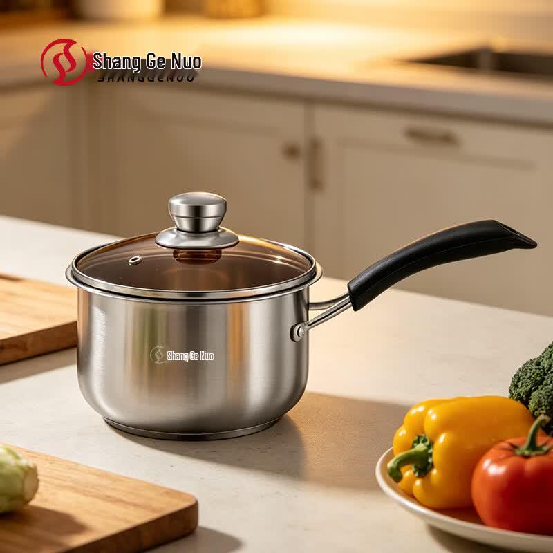 Shanggengnuo 18cm Stainless Steel Milk Pot
