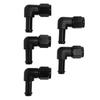 5 Pcs 90 Degree Fuel Line Fitting Adapter Leakage Prevention 6AN Female To 38in Barb Hose End