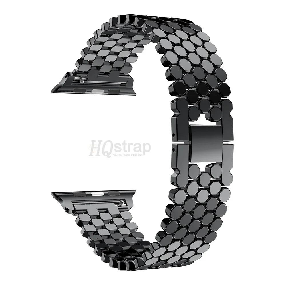 Metal Watch Band for Apple Watch 45mm 44mm Series 10 46mm 42mm Bracelet for Iwatch 9 8 7 6 SE 5 40mm 41mm Ultra2 49mm Strap