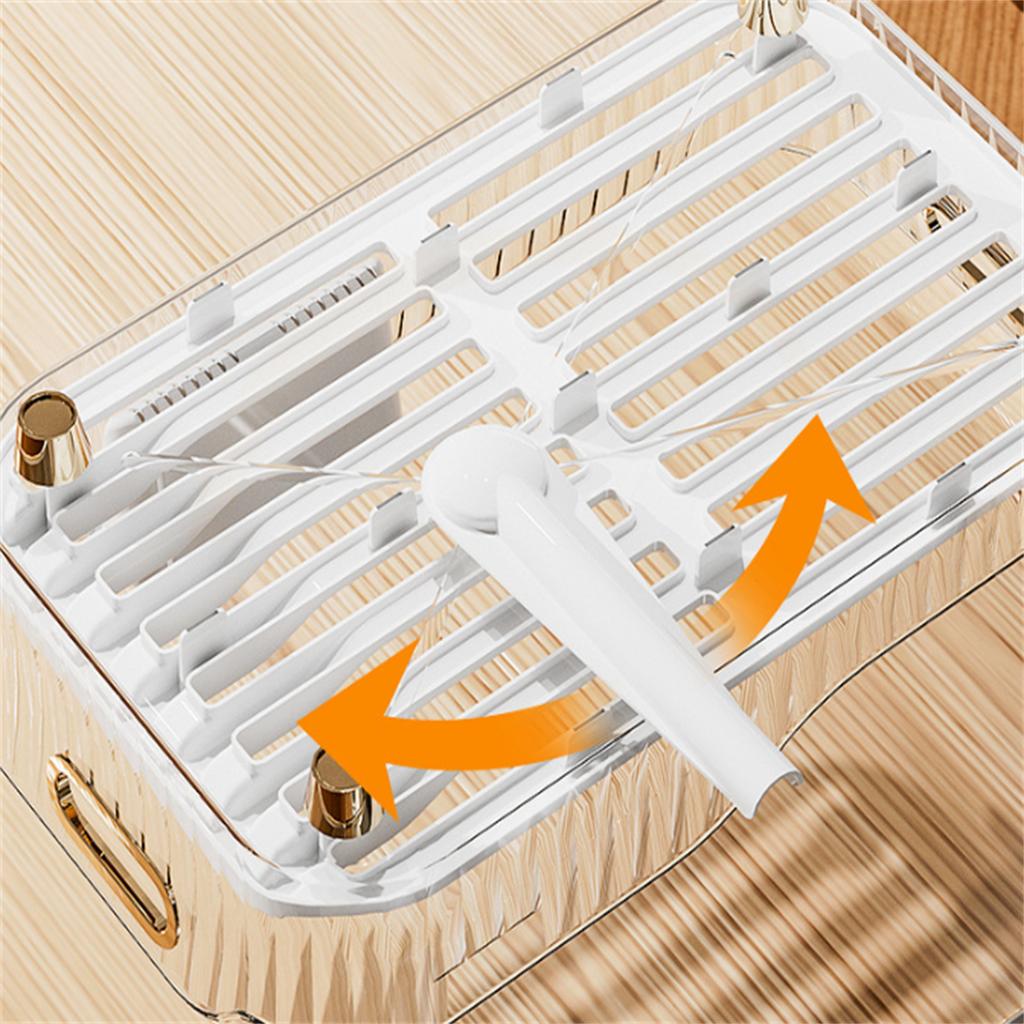 Dish Drying Rack, Multifunctional Dish Racks For Kitchen Counter, Kitchen Drying Rack With Removable Utensil Holder, Drainboard Swivel Spout