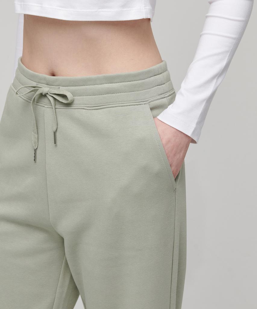 MUSINSA STANDARD WOMAN Women'S Flat Terry Wide Lounge Sweatpants [Pistachio]