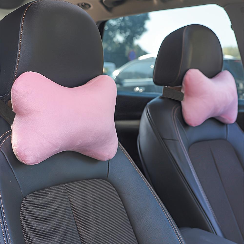 Car Winter Neck Pillow, Solid Color Simple and Convenient Headrest Cushion, Effectively Fits Your Neck, Soft and Comfortable