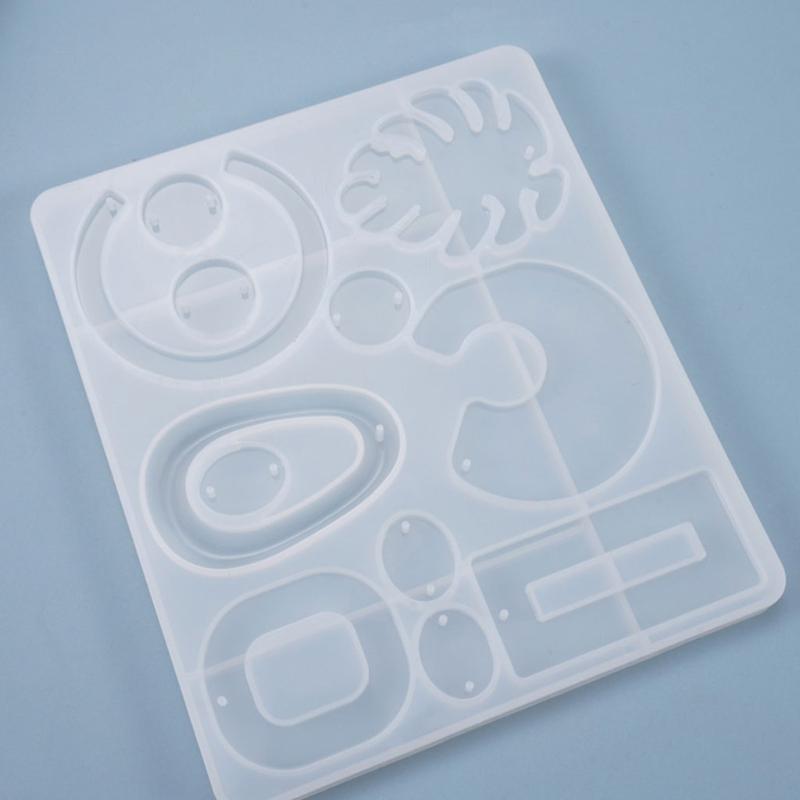 Fashionable Ear Studs Casting Mold Handmade Earrings Silicone Mold Eardrops Danglers UV Crystal Resin Epoxy Mold