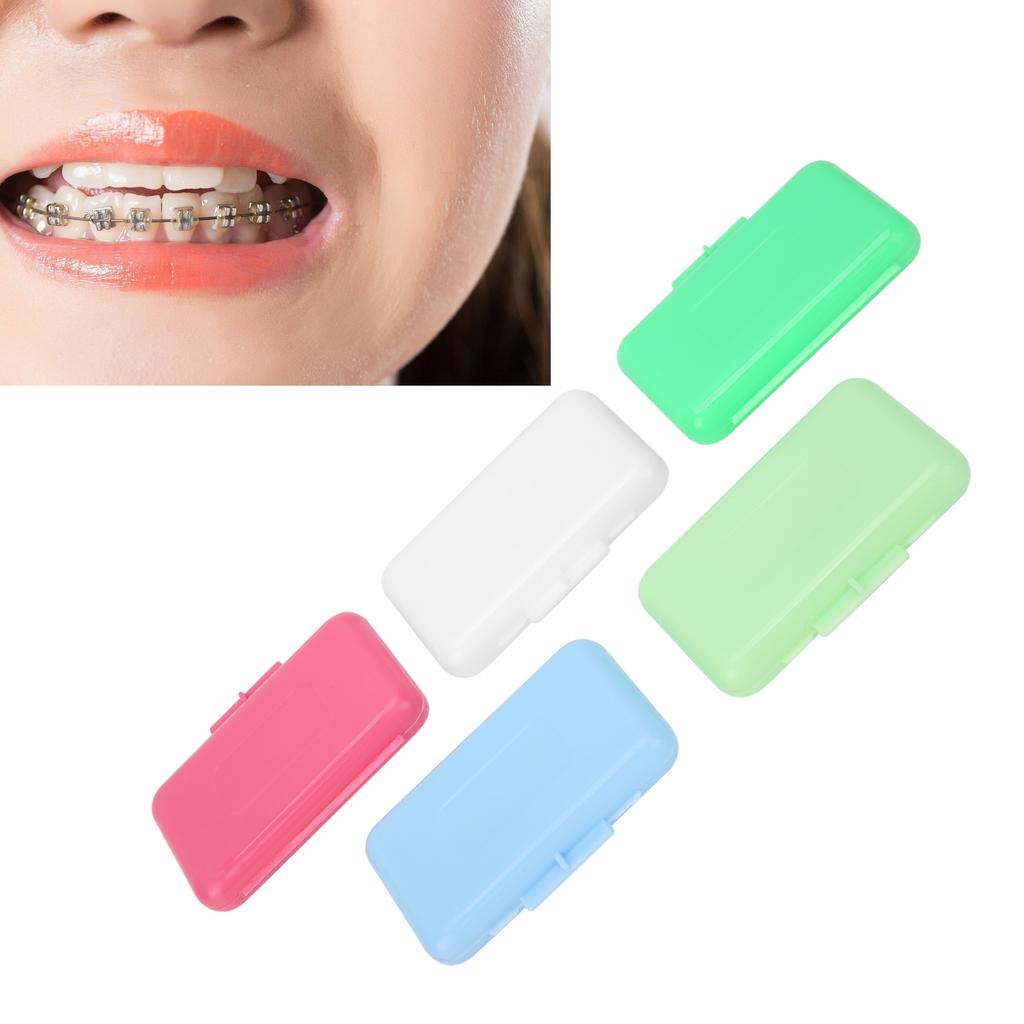 5pcs Fruit Flavor Orthodontic Protection Wax Mouth Teeth Protection Oral Dental Braces Wax