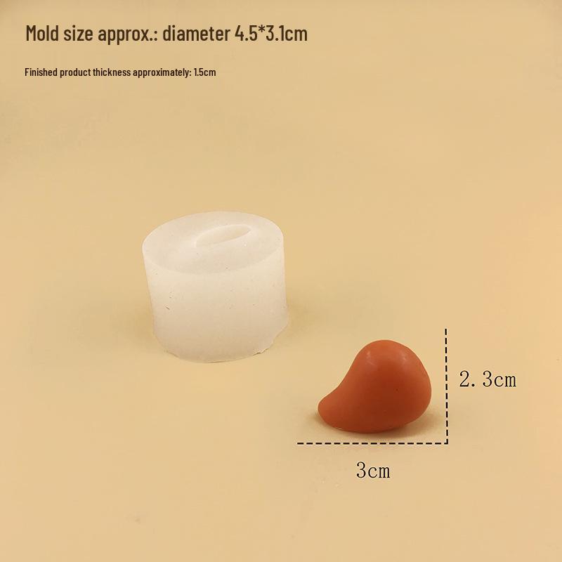 Mini silikonová forma na svírání nosu kaki pro DIY výrobu čokolády a pryskyřice