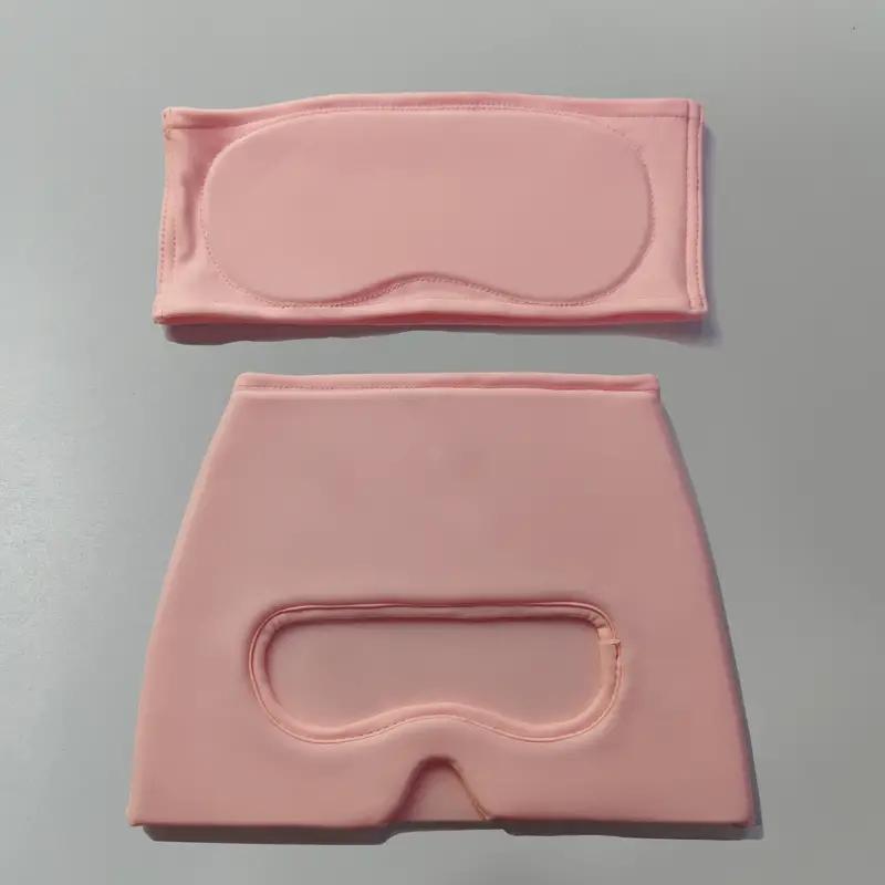 2PCS SET Ice Cap And Ice Eye Mask, Migraine Headache Relief Hat, Cold Head Wrap, Gel Ice Pack, Sleeping Eye Mask For Puffy Eyes