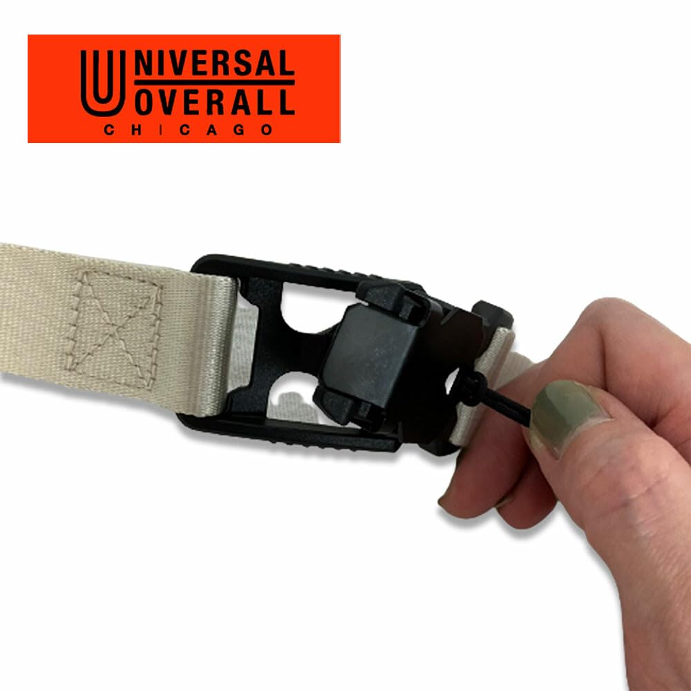 UNIVERSAL OVERALL FIDLOCK buckle nylon belt, white