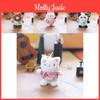 Lovable Plush Bunny Keychain Soft And Fluffy Pp Cotton Animal Bag Accessory